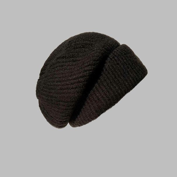 Cappello invernale da donna 2025 in maglia calda con protezione per le orecchie, versione larga del cappello da tempo libero Wind Tide Sense Of Leisure_voghion.com
