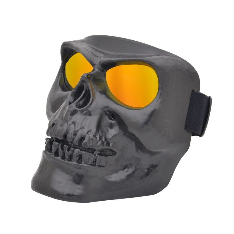 Νέα μοτοσικλέτα εκτός δρόμου με μάσκα κρανίου και παρμπρίζ, γυαλιά οδήγησης, γυαλιά ηλίου ανθεκτικά στην άμμο_voghion.com