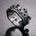 Jewelry Ancient Roman Crown Titanium Steel Unisex Personality Ring_voghion.com