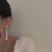 Silver Needle Czech Crystal Simple Long Tassel Elegant Hong Kong Ins Cool Style Drop Earrings Trendy_voghion.com