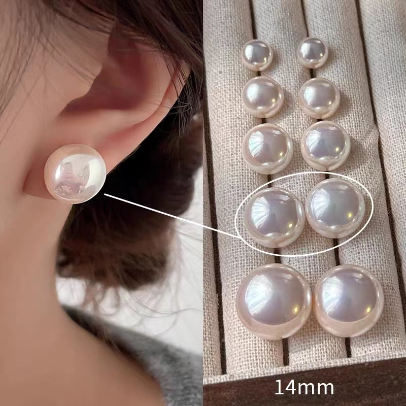 Orecchini in argento con perle a forma di Mantou rosa_voghion.com