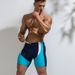Herrenbekleidung Neue Mode Farblich passende Fünf-Punkt-Badehose für Herren Jugend Nylon Schnelltrocknende Badehose für heiße Quellen Strandhose_voghion.com