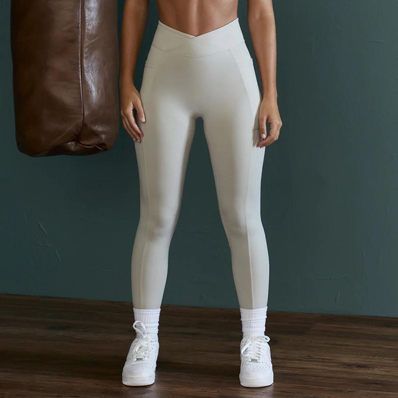Yoga-Hose für Damen, eng anliegend, hohe Taille, hüfthebend, elastisch, pfirsichfarbener Hintern, Sport-Fitness-Hose, schnell trocknende Laufhose_voghion.com
