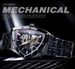 Black Skeleton Mechanical Watch Man Triangle Automatic Watches Stainless Steel Irregular Wristwatch Transparent Back Case_voghion.com