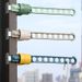 Window Clothes Drying Rack - No Drill Clamp-On Hanger With 8 Hooks For Travel & Home Use_voghion.com