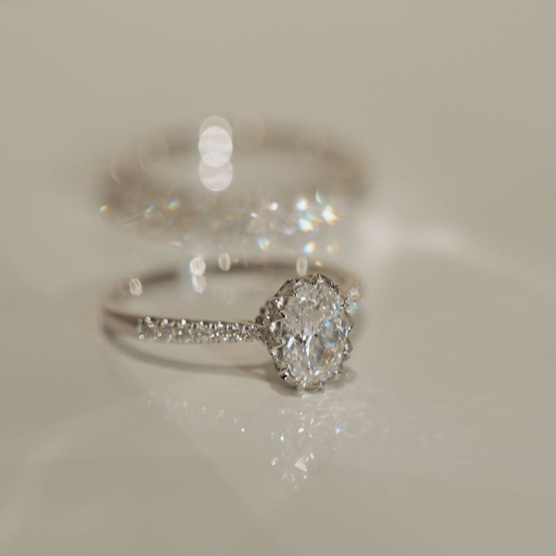 Taubenei Oval Moissanite Ring Für Frauen Platin Überzogene Einfache Design Hochzeit Jahrestag Diamant_voghion.com