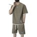 Unschlagbare Qualität Sommer Casual Sport Anzug Trendy, Modisch und Gut Aussehend Set, Gepaart Mit Herren Kurzarm Shorts Zweiteiliges Set_voghion.com