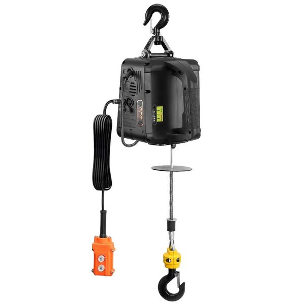 1500W Control Ft 1100 2in1 Portable Ft Wired Min 22.9 Winch Lifting Crane 13 Electric Power Remote With Height Hoist Winch Lbs_voghion.com