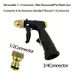 1 Stück Hochdruck-Sprühpistole zur Reinigung, Gartenschlauchdüse, Autowaschgerät, automatische Reinigungspistole_voghion.com