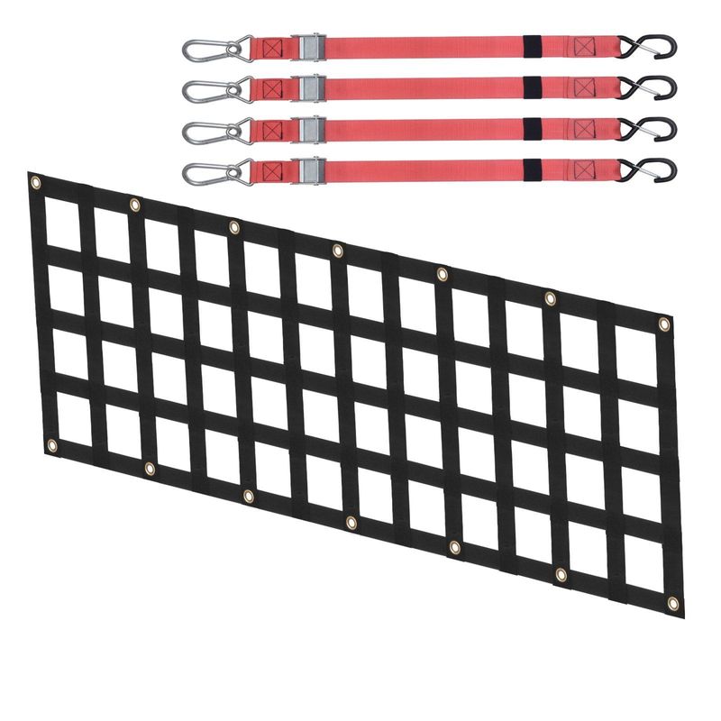 VEVOR Tailgate Net Pickup Truck Tailgate Net 54" X 18" Adjustable For Trucks_voghion.com