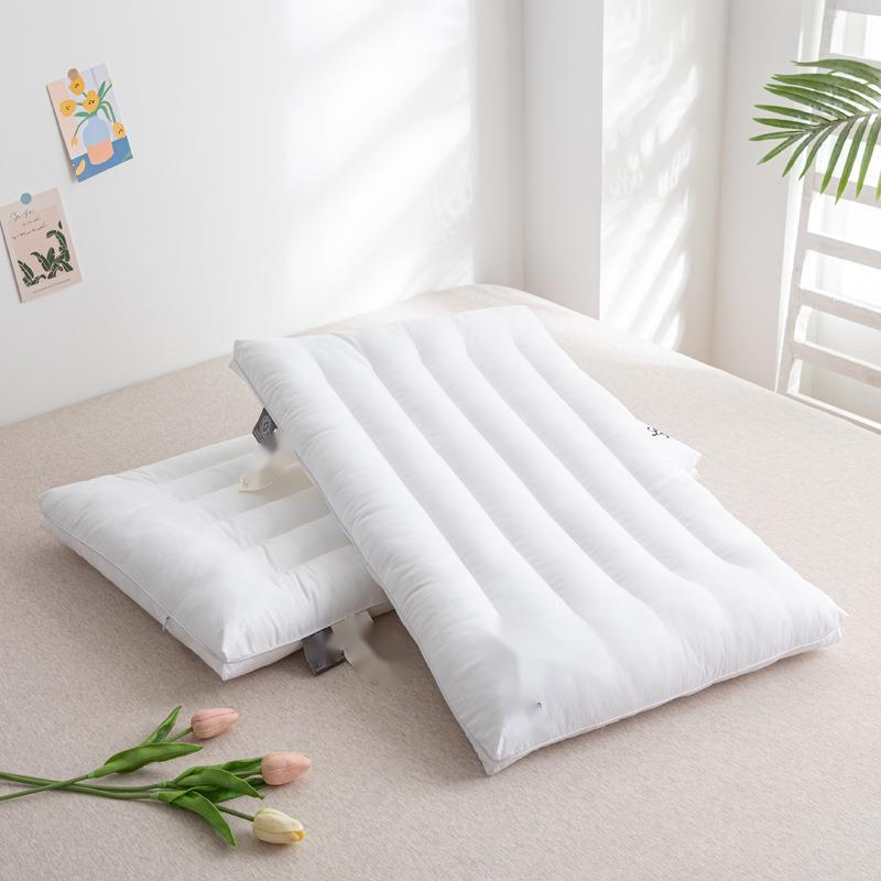 Cuscino in cotone 2025, sottile, basso e morbido per uso domestico, protezione per il collo, aiuto per dormire, cuscino per bambini_voghion.com