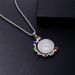 hot round diamond necklace pendant new stainless steel necklace factory_voghion.com