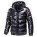 Roupas masculinas jaqueta acolchoada de algodão jaqueta masculina de inverno jaqueta curta de algodão para jovens roupas de inverno espessadas jaqueta acolchoada de algodão brilhante para se manter aquecido_voghion.com