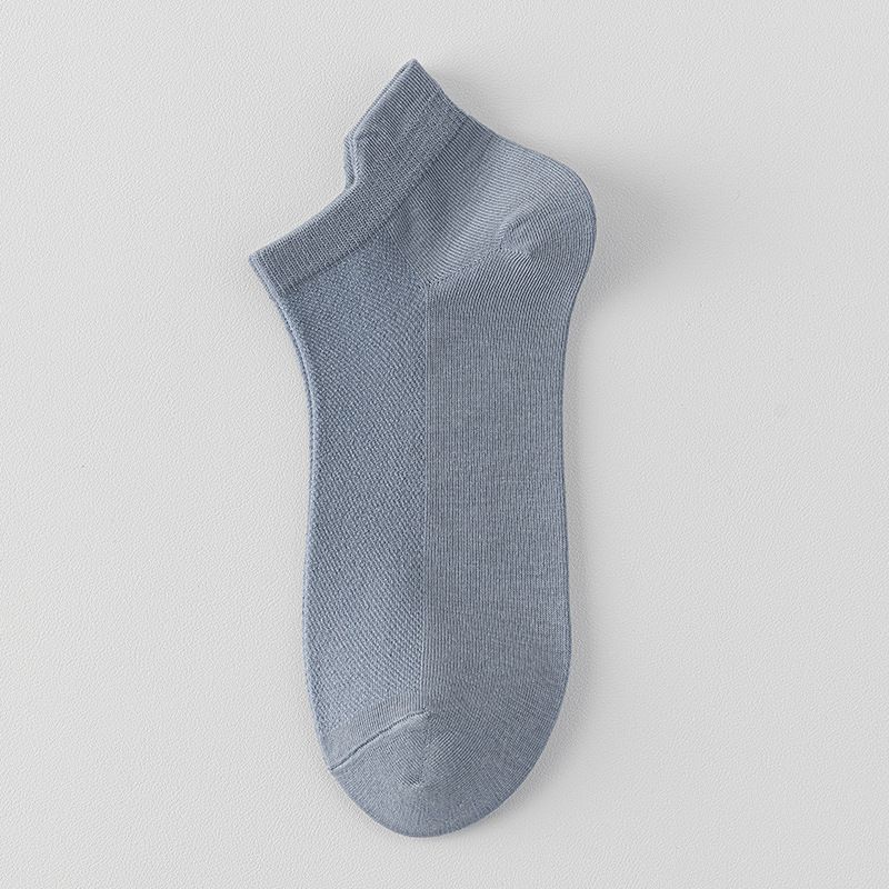 Men's Socks Pure Cotton Short Socks Mesh Shallow Mouth Non Slip Anti Drop Stand Up Ear Boat Socks Antibacterial Men's Socks Casual All Match_voghion.com