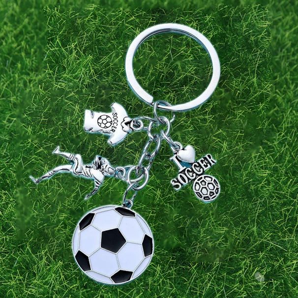 Porte-clés commémoratif en forme de ballon de sport, cadeau idéal pour les frères et amis_voghion.com