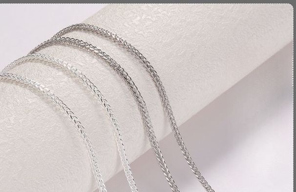 Collana da uomo alla moda e unica in argento puro 999, regalo Chopard in argento massiccio per il compleanno del marito, catena semplice,_voghion.com