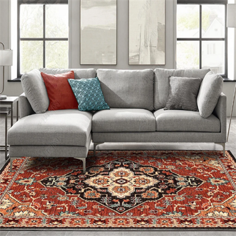 Carpets Living Room Luxury High End Carpet Bedroom Bedside Blanket Retro Persian Style Large Area Full Coverage_voghion.com