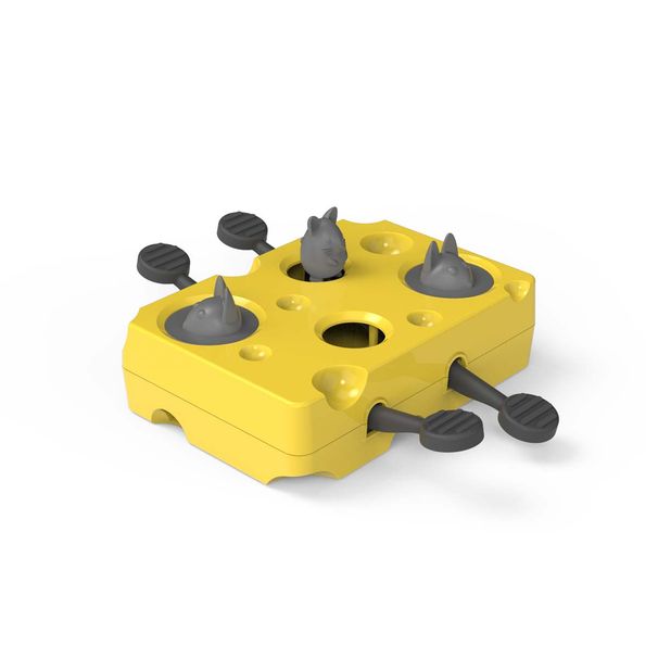 Jouet interactif pour chat pour la dépense énergétique et la prévention de l'étouffement. Outil intelligent de dressage de souris pour la concentration féline._voghion.com