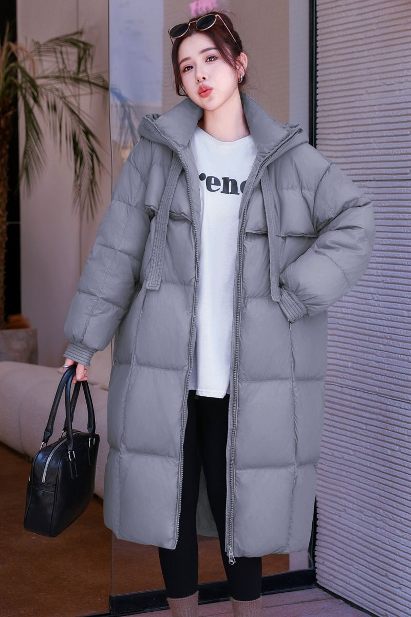Versione coreana Tick Student Blanket Cotton Coat Donna Lungo Stile Sopra il ginocchio Largo Anti Stagione Nuovo Giacca_voghion.com