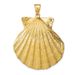 14k Scallop Shell Pendant_voghion.com