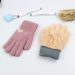 Thickened Layer Ladies Winter Warm Gloves, Knitted Wool Lining, Wool Lining, Not Compatible With Touch Screen,_voghion.com