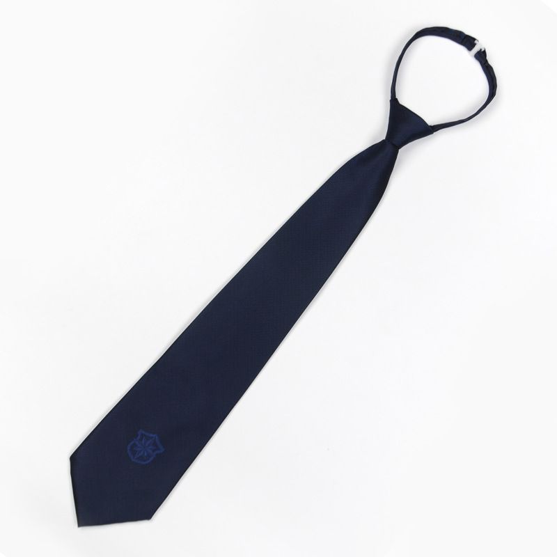 Cerniera antiscivolo staccabile per uomo e donna, uniforme da guardia giurata, cravatta blu navy di nuova concezione_voghion.com