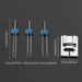 Double needle 2/3/4MM suitable presser foot 9-channel thick and thin Tucker presser foot combination_voghion.com