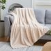 Blanket Super Soft Cozy Throw Blanket Lightweight Plush Comfortable Textured Flannel Blanket Warm Plush Blanket Sofa_voghion.com