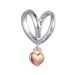 Herz-Quaste-Charm Sterling Silber Charm, SCC2962_voghion.com