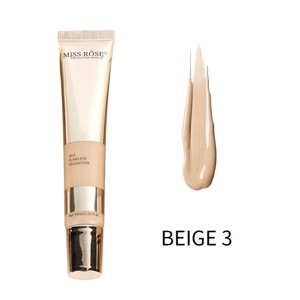 Long-Lasting Liquid Foundation - Golden Tube, Full Coverage & Transfer-Proof, Universal Shade For All Skin Tones_voghion.com