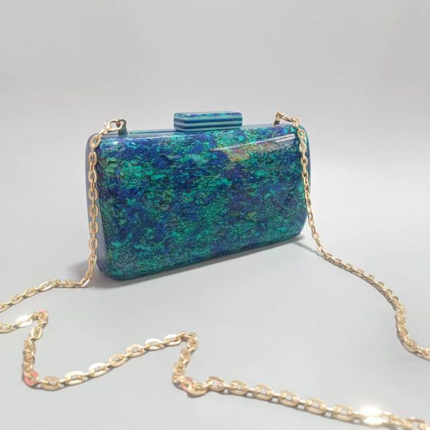 Borsa a tracolla in acrilico con stampa zebra da donna alla moda e tracolla a catena - Piccola borsa a tracolla in stile retrò per uso quotidiano con motivo a tracolla in acrilico con catena_voghion.com