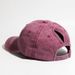 Unbeatable Quality Washed Ponytail Baseball Trendy Curved Brim Cap, Spring And Summer Women's Outdoor Sports Sun Hat_voghion.com