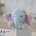 Adorable Keychain Plush Elephant Fluffy Toy For Car Keys Bags And Womens_voghion.com
