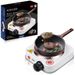 Electric Ceramic Hob - Mini Single Burner For Tea Brewing & Simmering 1200W Home Office EU Plug_voghion.com