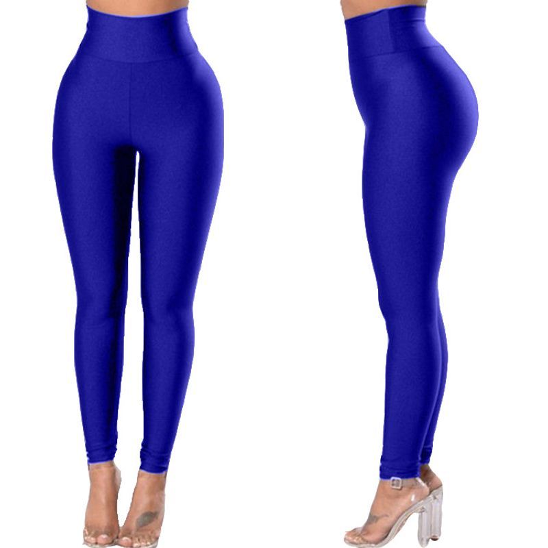 Waist High Elasticity Leisure Sports Yoga Running Leggings_voghion.com