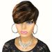 Synthetic Clip-in Wigs Brazilian Style Ladies Brown Highlighted Short Wigs Rose.com Fashion Chemical Fiber Wigs_voghion.com