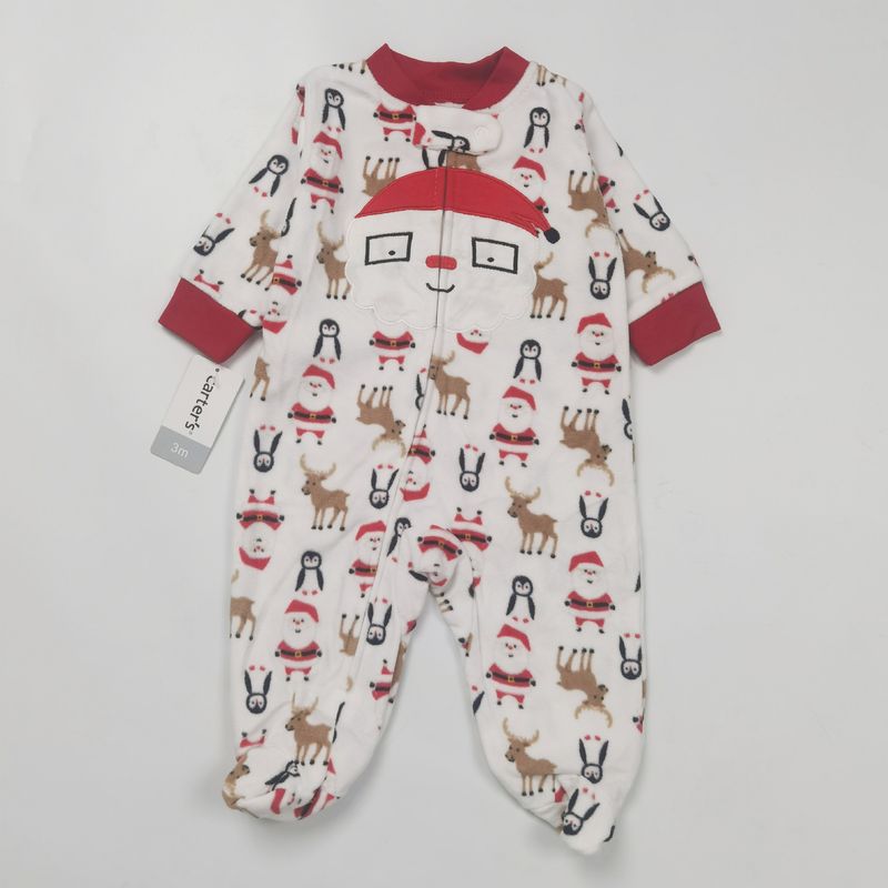 Foreign Trade Export Cross Border Baby Clothing Boy Baby Cute Polar Fleece Foot Wrapped Crawling Clothes Romper Autumn And Winter Warm Outer_voghion.com