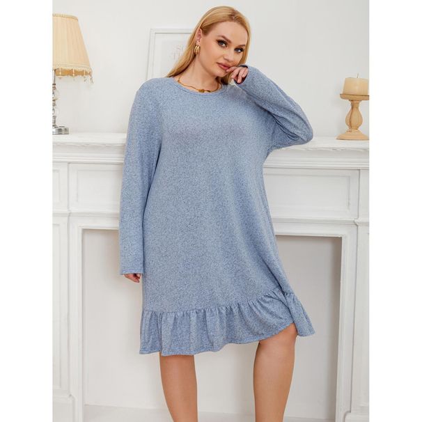 200 pound ağırlığında, sonbahar ve kış. Kadınlar için büyük boy uzun kollu pijamalar ev elbiseleri_voghion.com