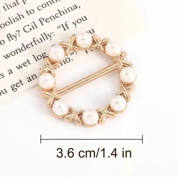 Women Geometric Brooch Clothes Corner Knot Button Ring Shirt Hem Tshirt Scarf Buckle Decoration Accessories 250522_voghion.com
