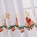 New American Christmas Curtains Christmas Snowflake Embroidery Window Screen Blackout Rectangular Beautification Decorative Fabric Finished Product_voghion.com