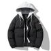 Herrenbekleidung Herren Winter Verdickte Warme Baumwolljacke Mit Kapuze, Lockerer Puffermantel, Trendiges Zweifarbiges Lagendesign, Lässige Oberbekleidung_voghion.com