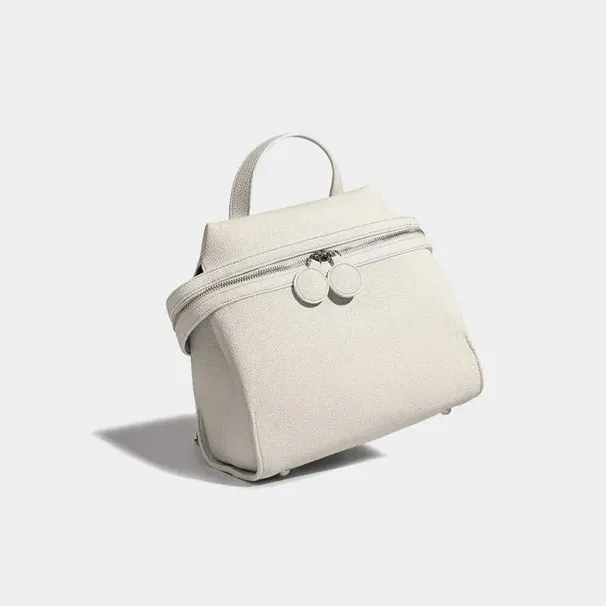 Frauen Mode Leder Rucksäcke Solide Lychee Print Schulranzen Pu Schulter Pack Große Kapazität Weibliche Pendler Griff_voghion.com