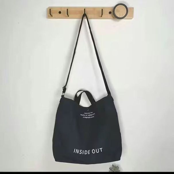 Canvas Crossbody Men's Handbag Commuting Male College Student Class Shoulder Bag Large Capacity Backpack_voghion.com