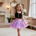Kinderkleding Meisjes Hart Knoop Gebreide Trui Vest Rok Pak_voghion.com
