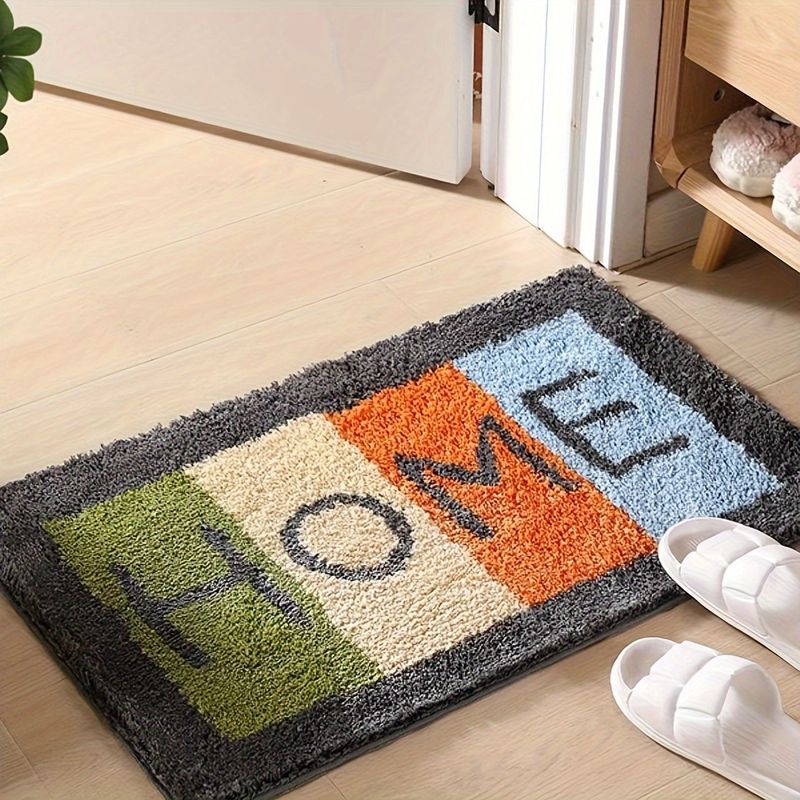 Cute Bath Mat, Flocking Bathroom Rugs, Sunrise Boho Bathroom Rug Non-Slip, Bath Room Cute Cartoon Doormat For Kitchen,Bathroom And Foyer (Home, 16x24)_voghion.com
