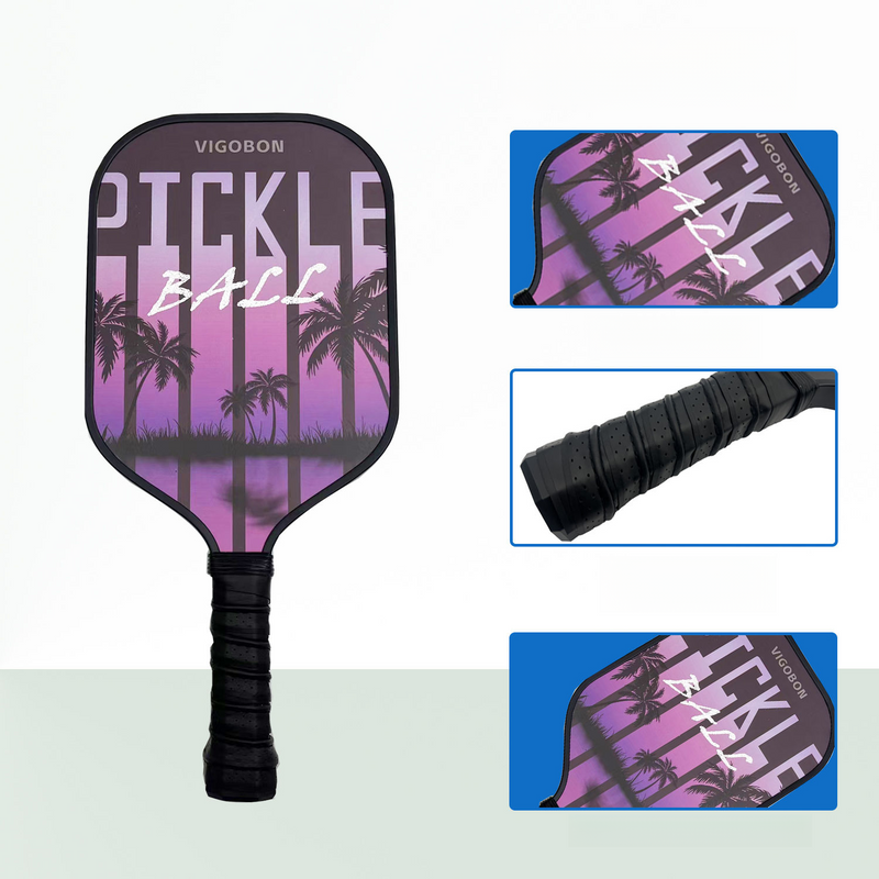 Paddel Fiberglas Honeycomb Core Training Universität Student Erwachsene Professionelle Wettbewerb Pickleball Komplettset_voghion.com