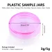 100 stücke 3g/5g Runde Mini Leere Kunststoff Kosmetische Make-Up Jar Töpfe Transparente Probe Flaschen Lidschatten Creme lip Balm Container_voghion.com