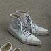 New Spring Retro Dirty White Pointed Toe Lace Up Sports Casual Board Shoes_voghion.com
