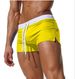 Pantalon de plage respirant à séchage rapide pour hommes européens et américains, couleur unie, mode Sexy, poche arrière, Boxer, maillot de bain_voghion.com