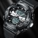 FOXBOX Multifunction Digital Analog Waterproof Watch For Men - Dual Display, Calendar, Luminous, 30M Water Resistance, 42mm Sports Wristwatch_voghion.com